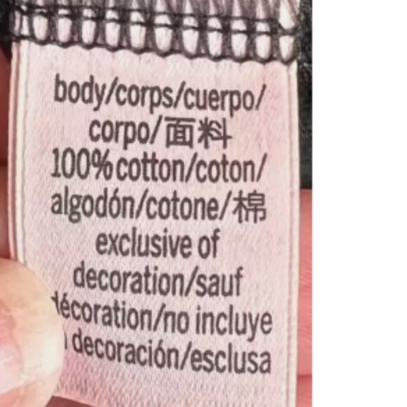 BNWT Vintage VICTORIA'S SECRET 100% cotton black tee (S) - Picture 5 of 6